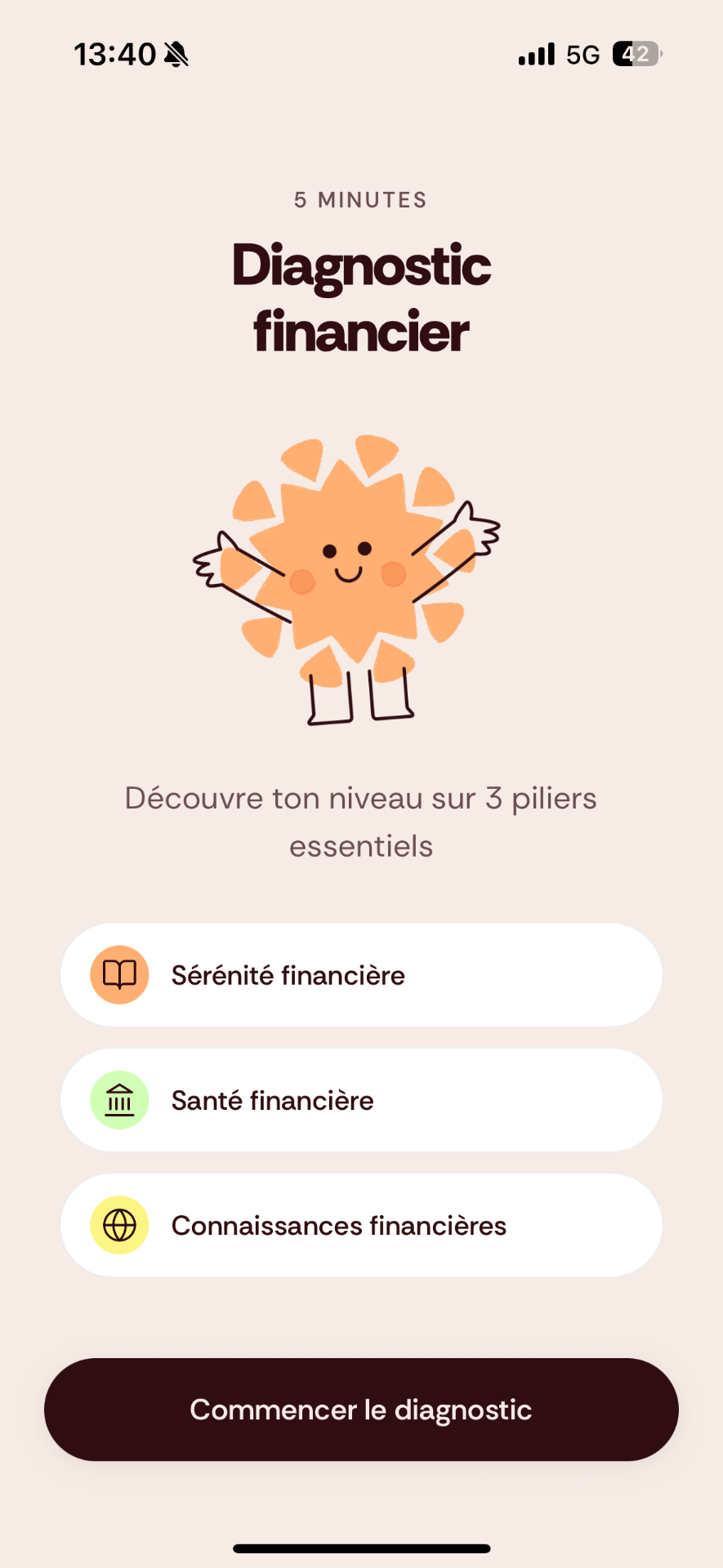 Écran diagnostic MyFenix