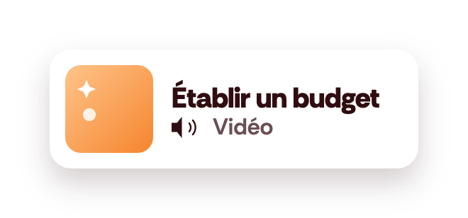 Établir un budget - Vidéo
